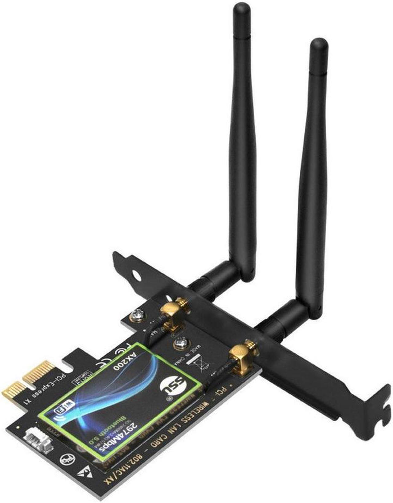 3.5 DB Antenna Desktop 6 AX200 dual frequency Gigabit PCI-E built-in wireless network card Bluetooth 5.0 receiver 2974