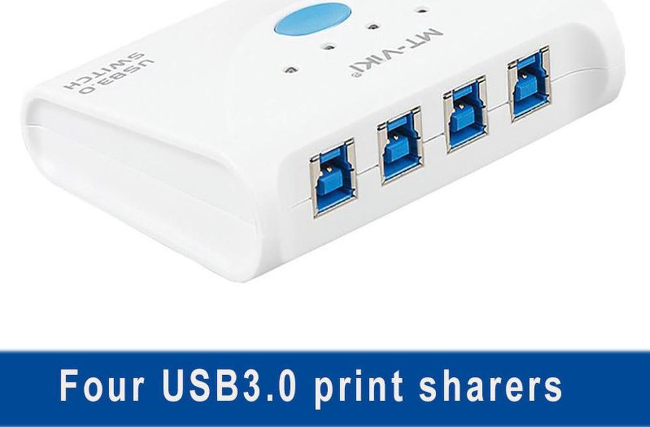 high speed USB3.0 sharing switch type-B 4 port usb3.0 hub printer sharing switch Four in and one out MT-SW341