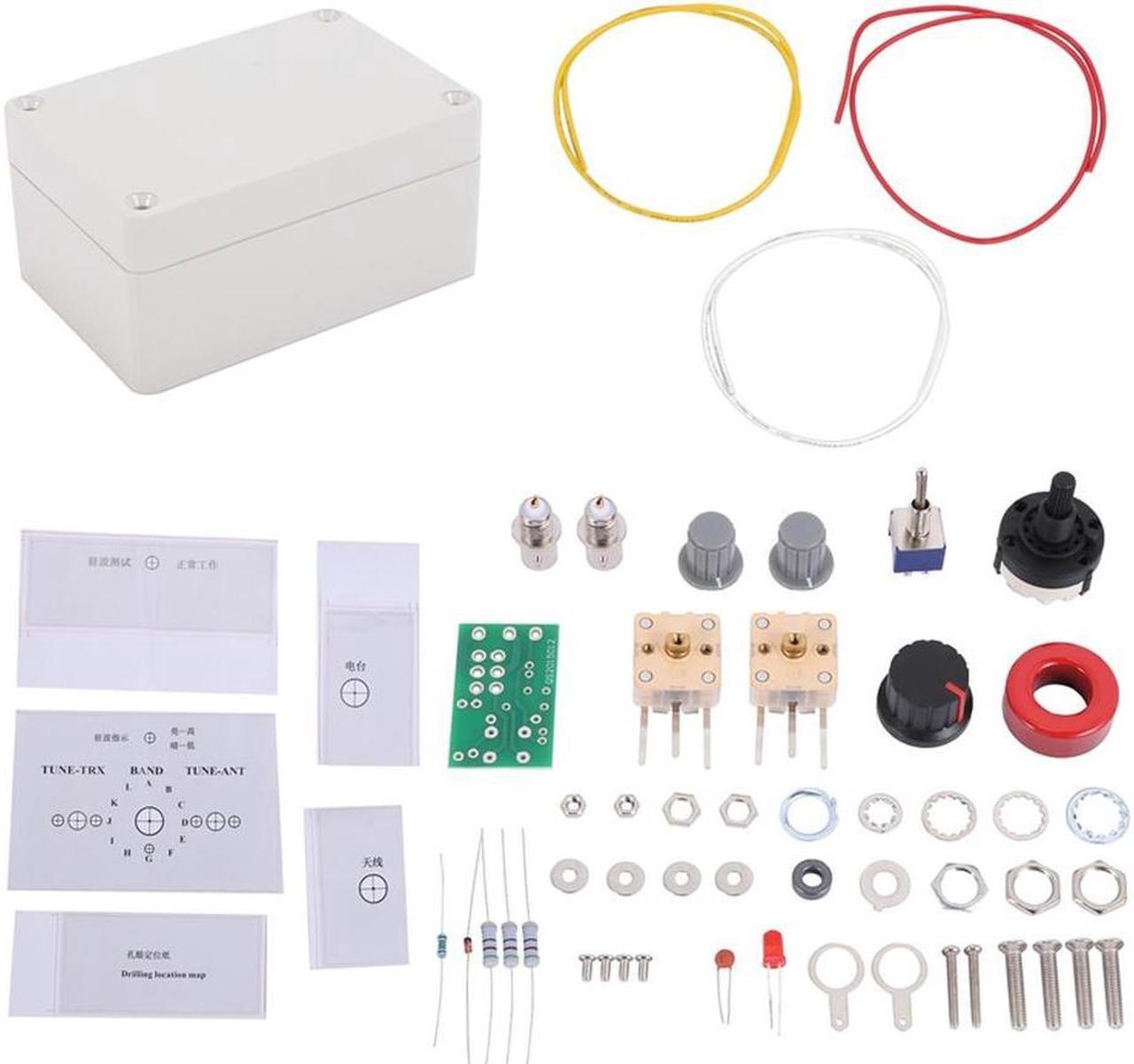 1-30Mhz Led Vswr Diy Manual Antenna Tuner Kit Module For Ham Radio For Cw Qrp Q9 Bnc Interface