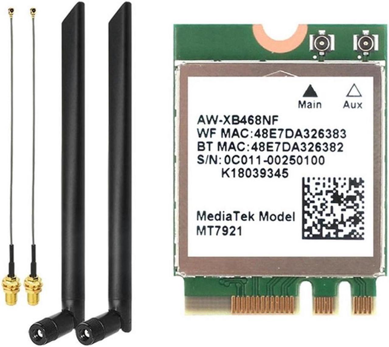 MT7921 6 2.4G 5G Gigabit Network Card Desktop Computer Laptop Built-In Wireless Network Card With External Antenna