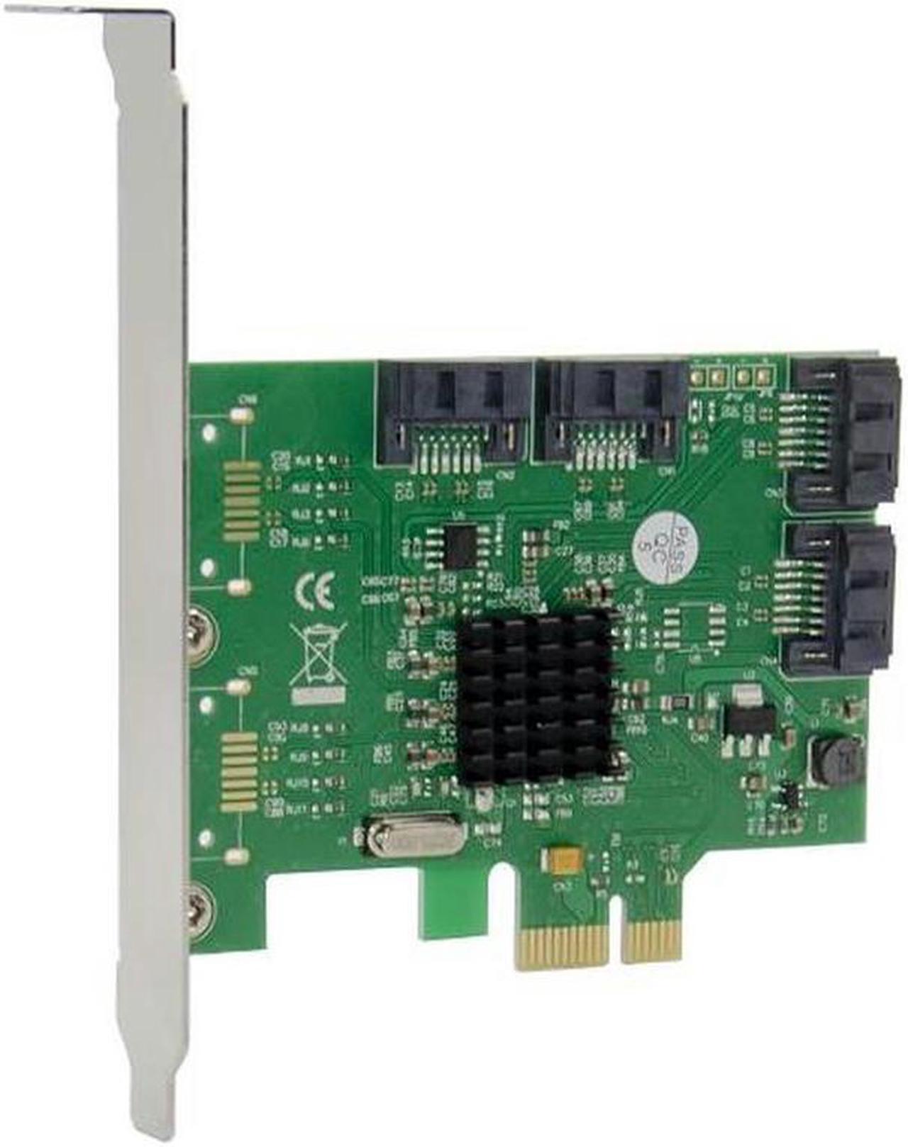 PCI-e 4 Ports 6G SATA III 3.0 controller card Marvell 88SE9215 non raid pcie 2.0 x1 expansion card Low profile bracket