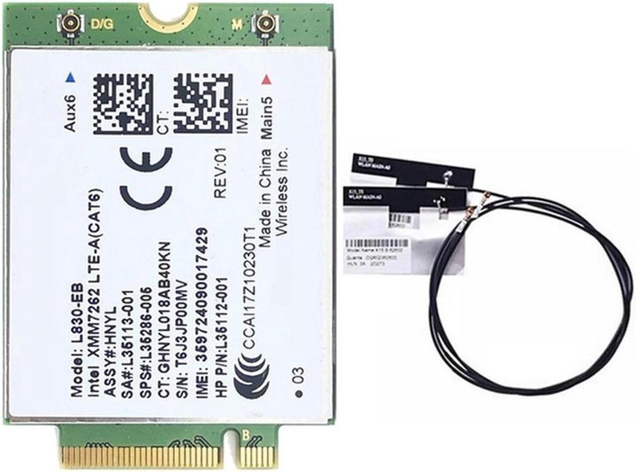 L830-EB Card+2Xantenna 4G LTE L830 L35286-005 LTE Module Cat6 300Mbps For 640 650 G5 840 846 850 G6 X360 830