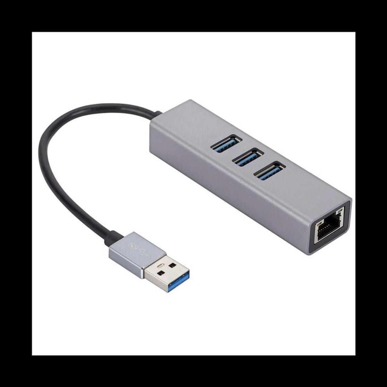 Aluminum Alloy USB Gigabit Network Card 3 Port 3.0 HUB USB to RJ45 Gigabit Network Card Ethernet Adapter