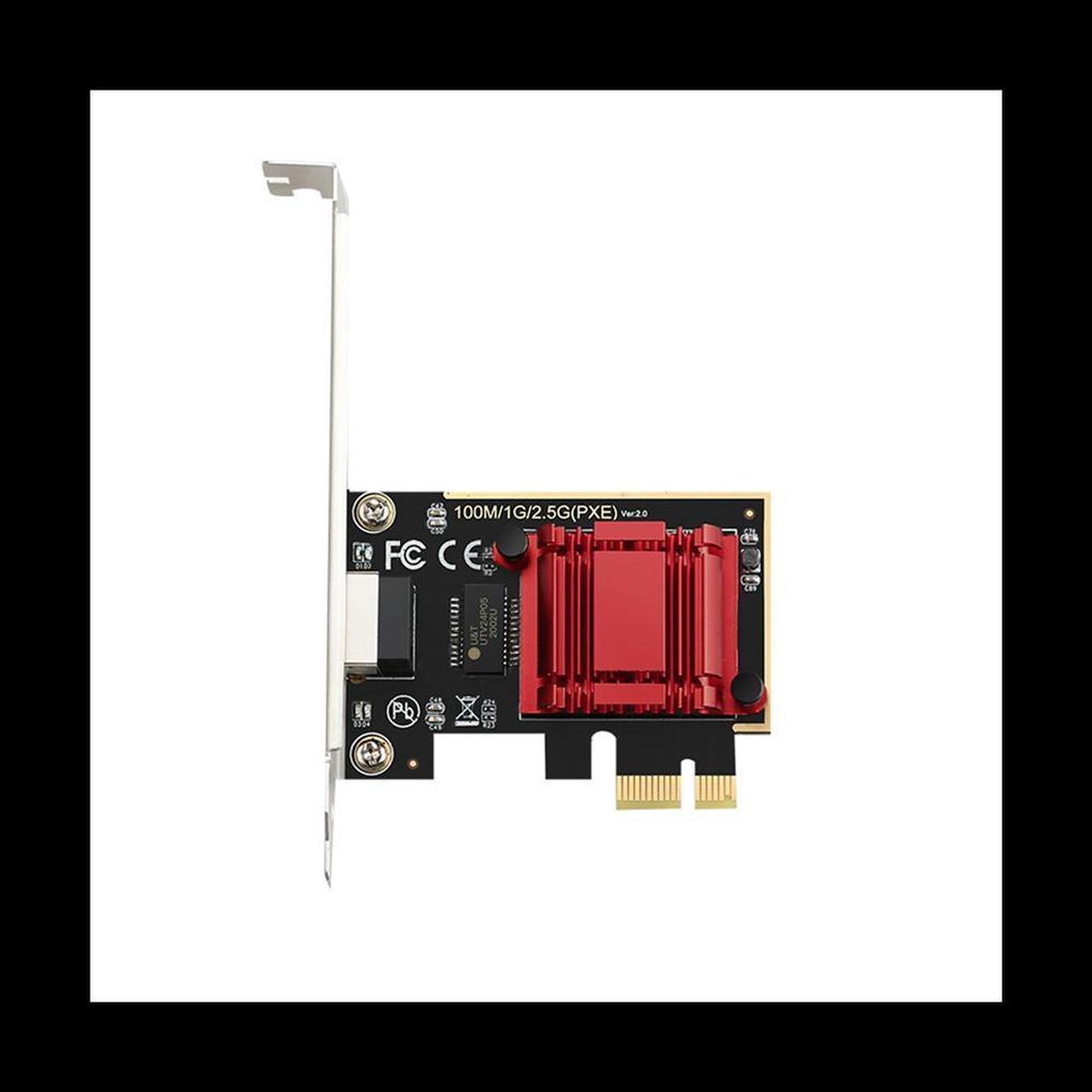 2.5G PCI-E Network Card RTL8125B Chip Gigabit Ethernet PCIE Network Card 10/100/2500Mbps 1Gbps/2.5Gbps RJ45 LAN PC