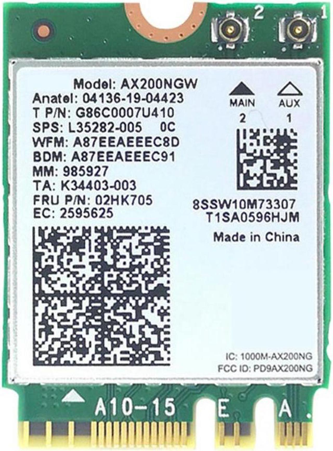 AX200NGW 6 Dual Band 5G 3000M Built-In Gigabit Wireless Network Card Module Supports Bluetooth 5.1