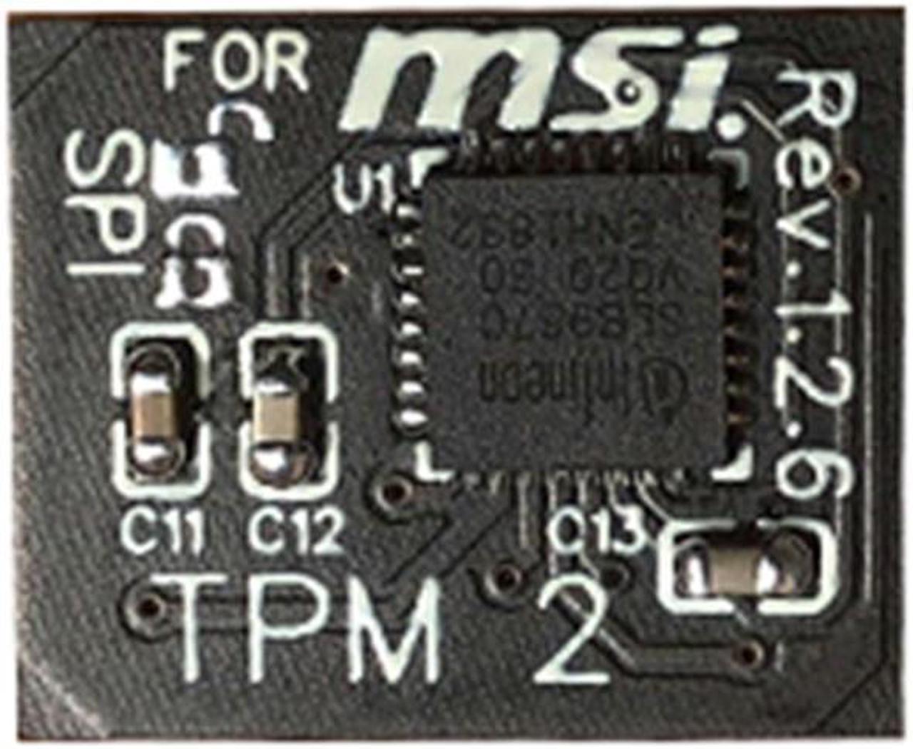 TPM 2.0 Encryption Security Module Remote Card 12 Pin SPI TPM2.0 Security Module for MSI Motherboard