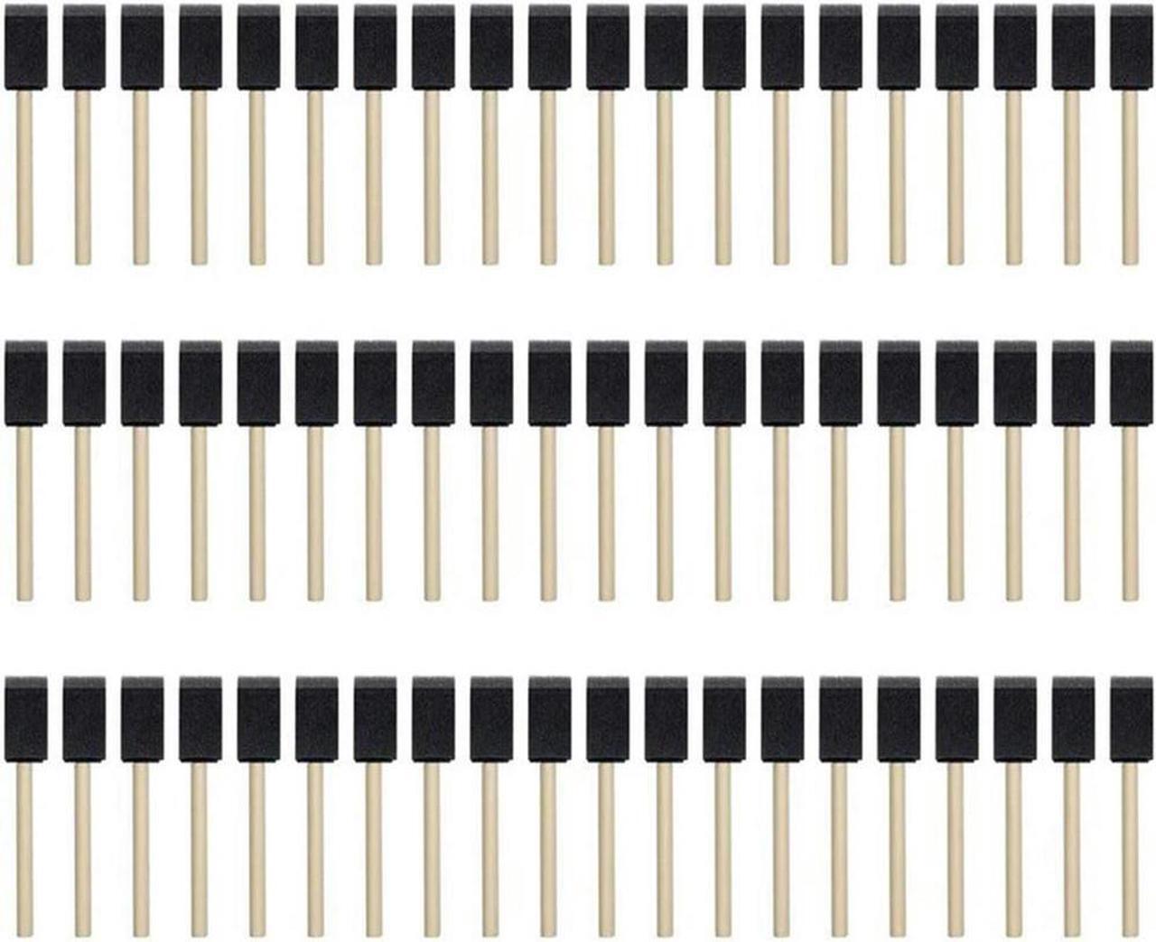 Main image of 100Pcs Foam Brush,Sponge Wood Handle Paint Brush,Foam Paint Brushes,1inch Foam Brush Painting Set for Acrylics,Crafts