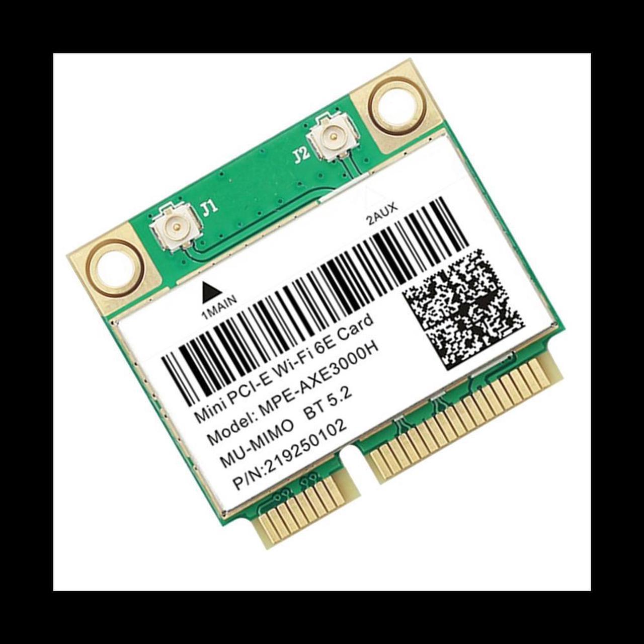 MPE-AXE3000H Card 6E 2400Mbps Mini PCI-E Card for BT 5.2 802.11AX 2.4G/5G/6Ghz Wlan Network Card