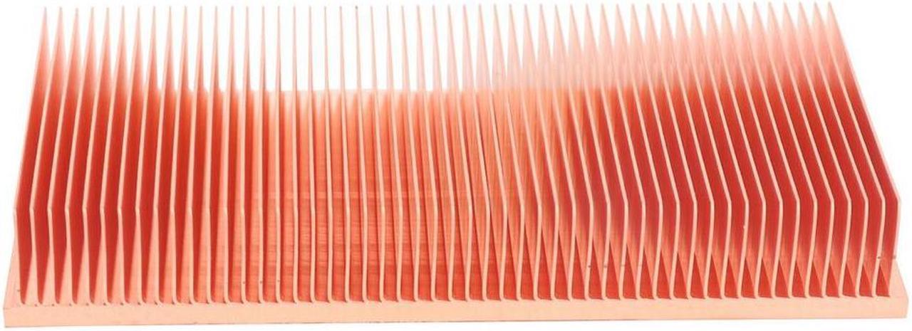 Pure Copper Heatsink 100X50X15mm Skiving Fin Heat Sink Radiator for Electronic RAM Chip LED VGA Cooling Cooler