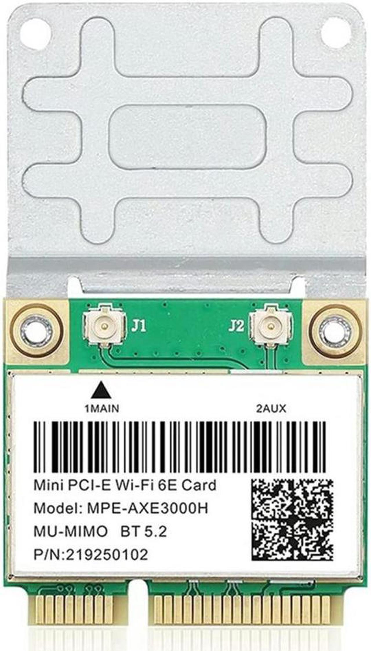 MPE-AXE3000H 5374Mbps 6E Wireless Card AX210 Mini PCIE Card Bluetooth 5.2 802.11AX 2.4G/5G/6Ghz Wlan Card