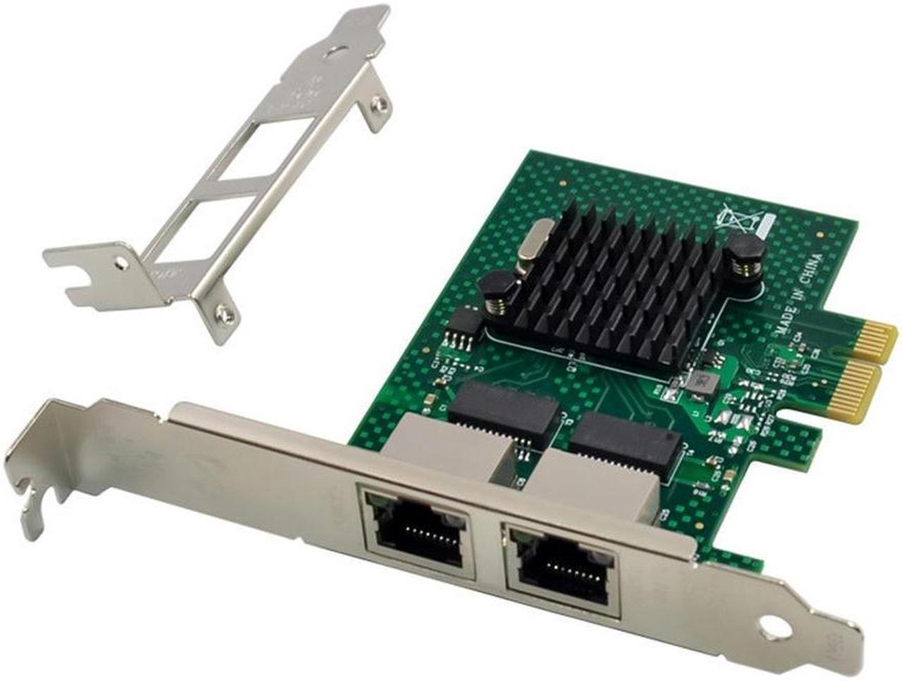 BCM5720 PCIE X1 Gigabit Ethernet Network Card Dual Port Server Network Adapter Card Compatible with WOL PXE VLAN