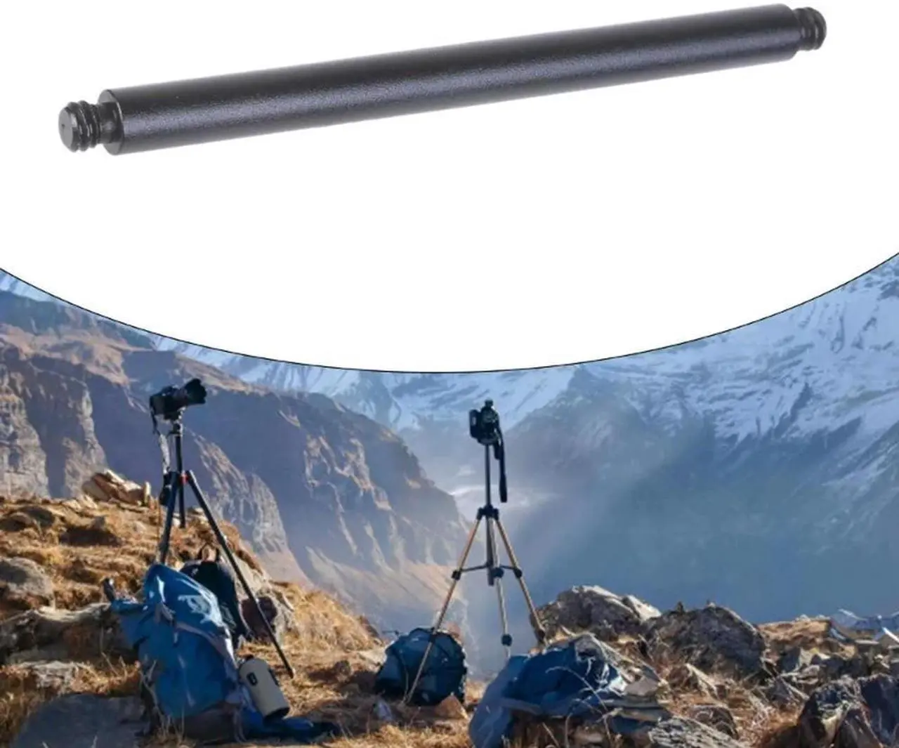 Alt view image 2 of 4 - Convenient 1/4" Male Threaded Screw Converters Extension Rod for Cameras     Convenient 1/4" Male Threaded Screw Converters Extension Rod for Cameras