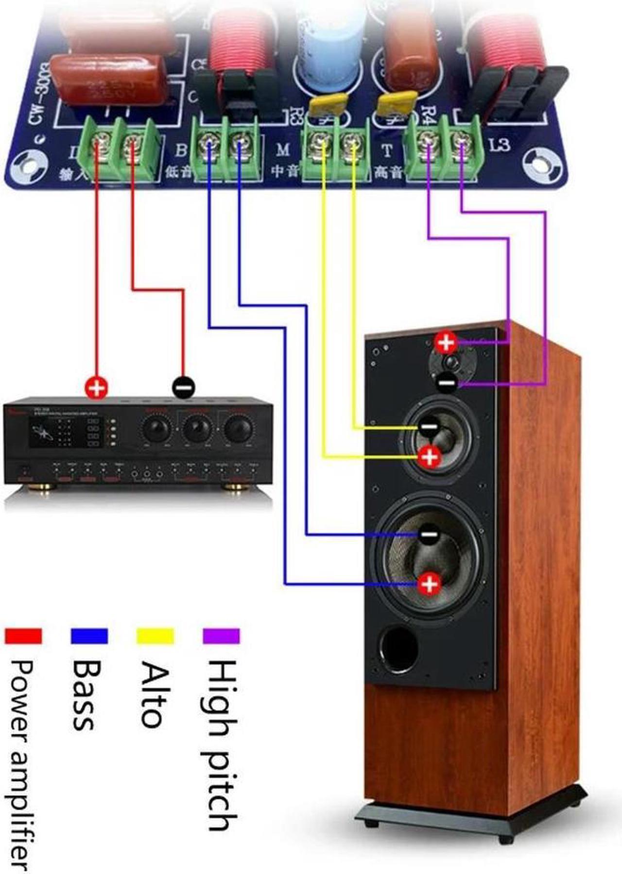 Alt view image 3 of 4 - 250W 3 Ways Frequency Divider Board for DIY KTV Speaker     250W 3 Ways Frequency Divider Board for DIY KTV Speaker