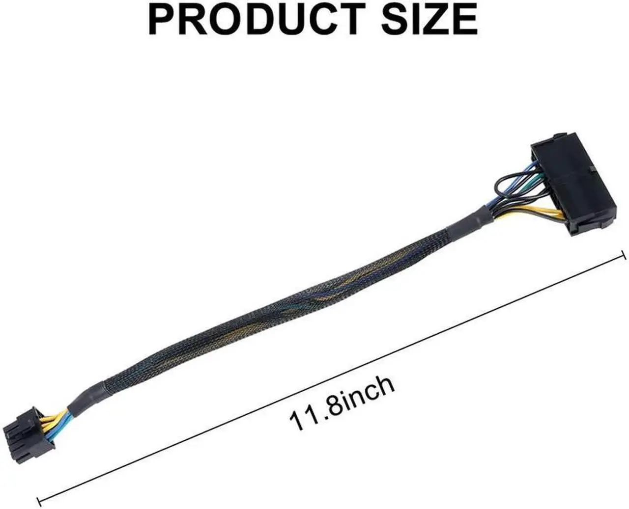 Alt view image 3 of 3 - Ruth's sister 24 Pin To 10 Pin ATX PSU Main Power Adapter Braided Sleeved Cable For For PC And Servers 12-Inch(30Cm)