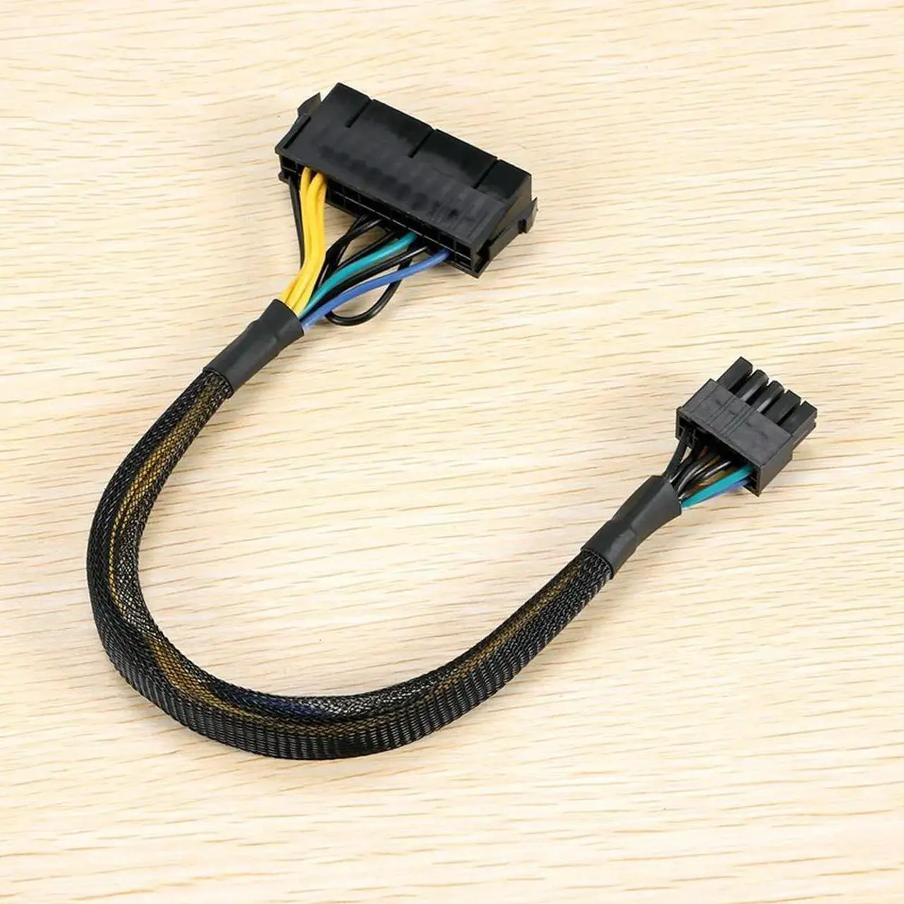 Main image of Ruth's sister 24 Pin To 10 Pin ATX PSU Main Power Adapter Braided Sleeved Cable For For PC And Servers 12-Inch(30Cm)