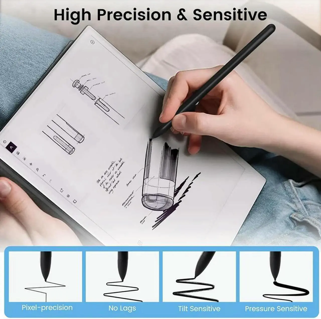 Alt view image 2 of 4 - Ruth's sister 40Pcs Pen Tips/Nibs For Remarkable 2 Stylus Marker Plus Pen Nibs With Tool Replacement Soft Nibs/Tips
