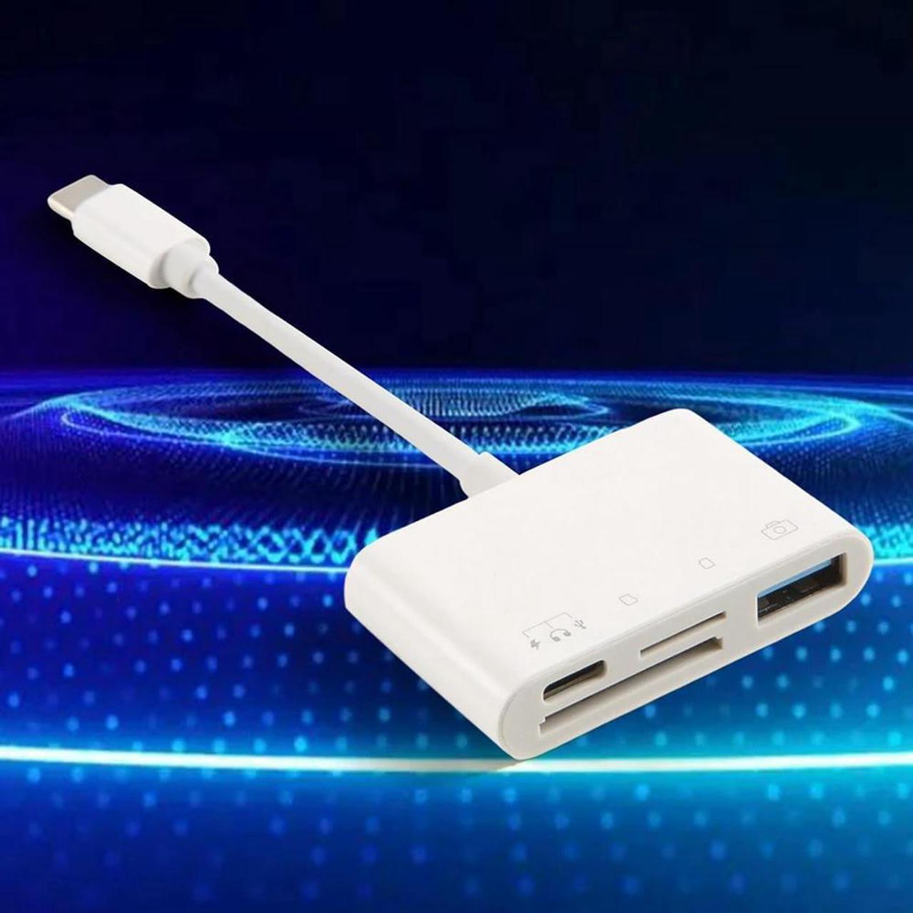Alt view image 4 of 4 - Ruth's sister Type-C Interface Card Reader Four-In-One Four-Port Reading Multi-Function Mobile Phone Computer Universal Card Reader, Durable