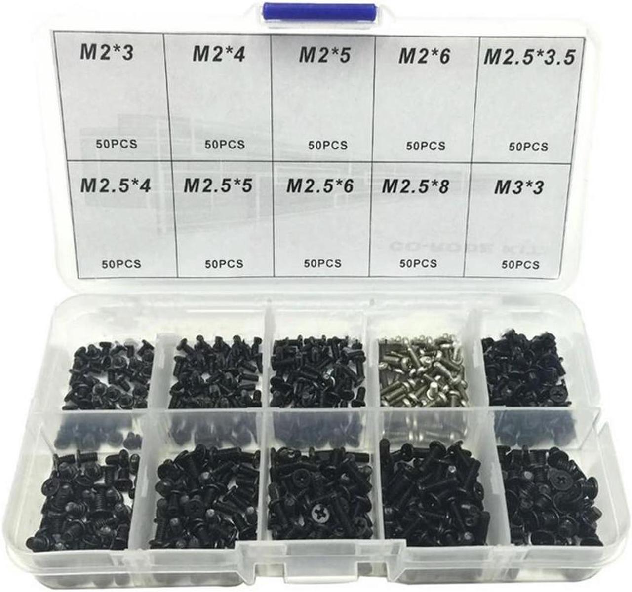 Main image of Ruth's sister 500Pcs Laptop Universal Screw Replacement Kit M2, M2.5, M3 For Gateway
