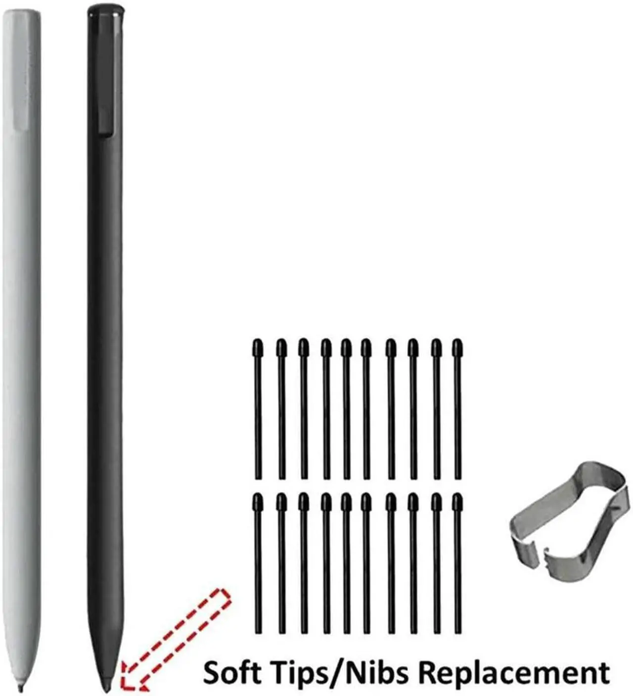 Alt view image 4 of 4 - Ruth's sister (80 Pack) Marker Pen Tips/Nibs For Remarkable 2 Stylus Pen Replacement Soft Nibs/Tips Black