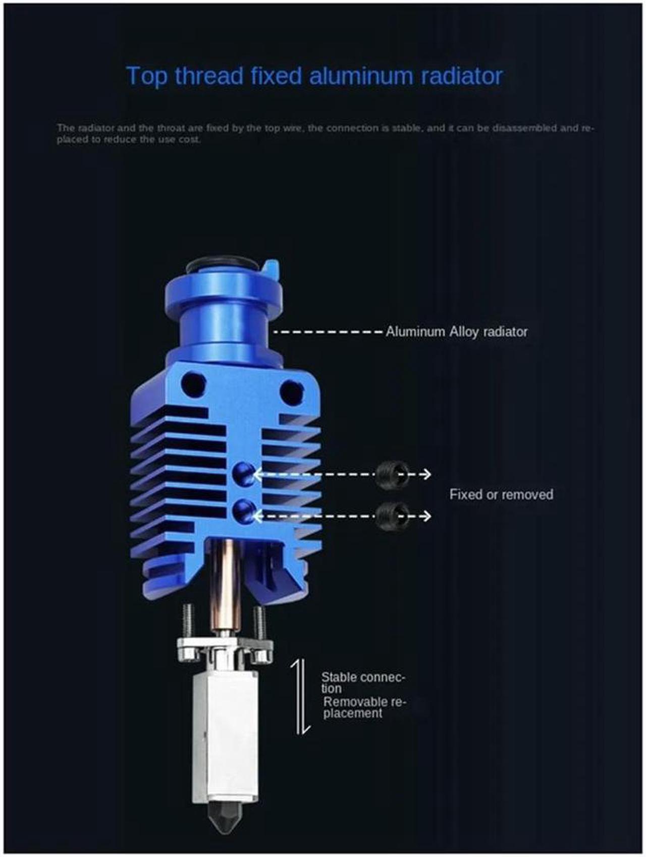 Alt view image 4 of 4 - Ruth's sister For Ender 3 CR10 VORON 2.4 Hi-End Extruder 3D Printer Parts For Ender 3 V2 CR10S High Speed Print Head Hotend Kit