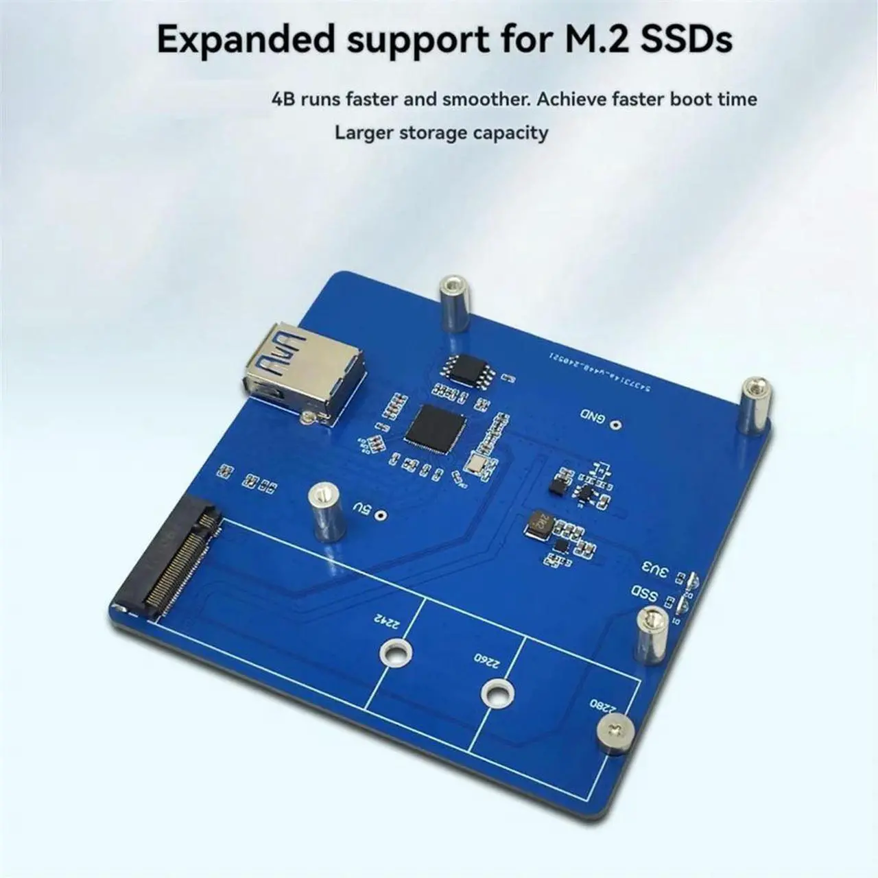 Main image of Expansion Board Module for 4B M.2 PCIE SSD Portable Expansion Board Module-AB01
