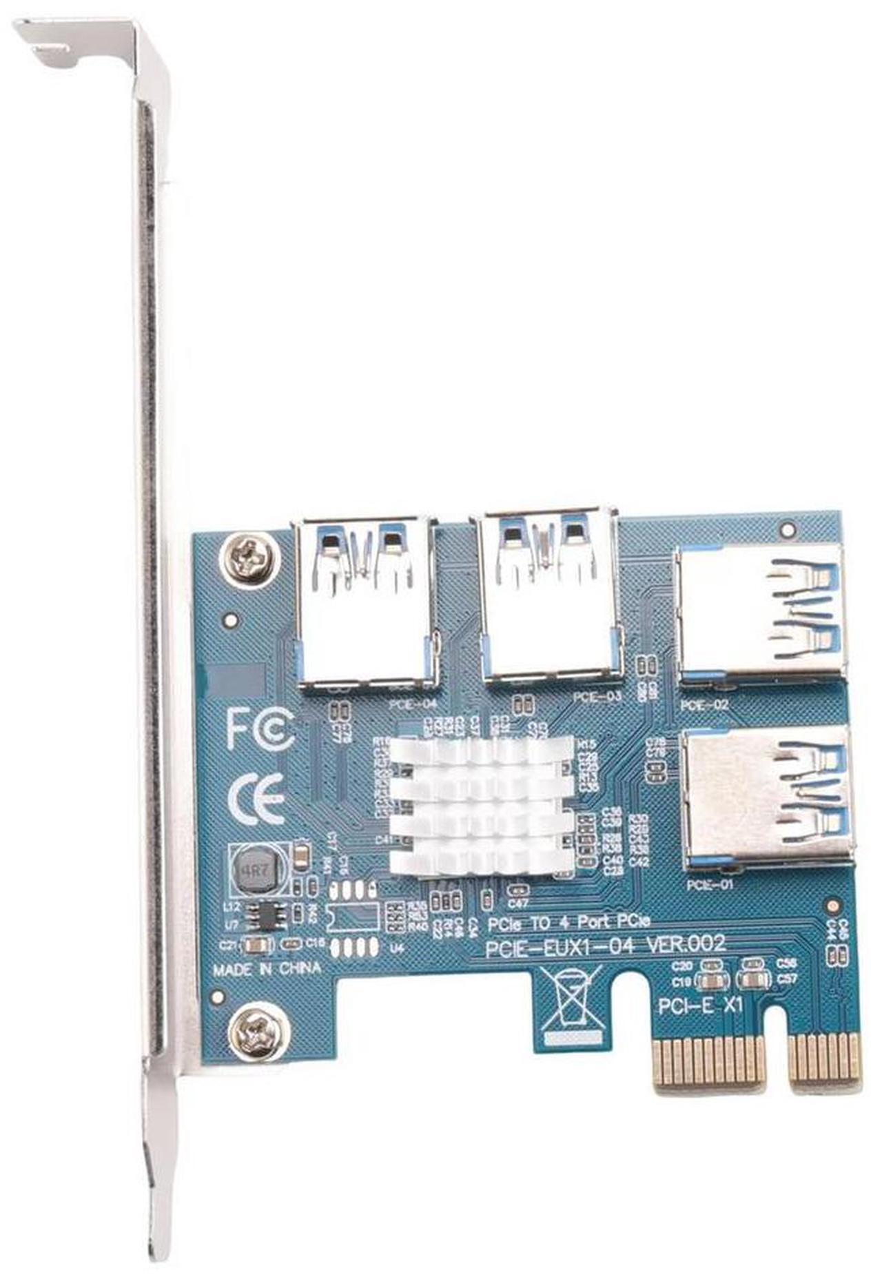 Main image of PCI Express Card Multiplier PCIE 1 to 4 USB GPU X1 X16 PCI-E Riser Card Video Card for Mining-AB01