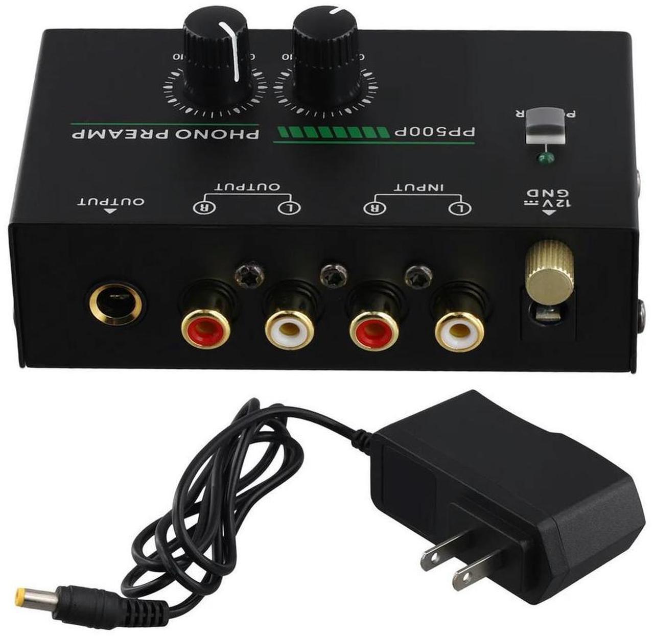 Main image of Phono Turntable Preamp, Phonograph Preamplifier with R C A Input, TRS Output, for Turntable Record Play US Plug-AB01