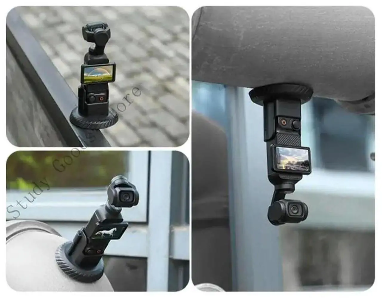 Alt view image 2 of 2 - Desktop Holder Stand Base for Pocket 3 Sports Camera Black