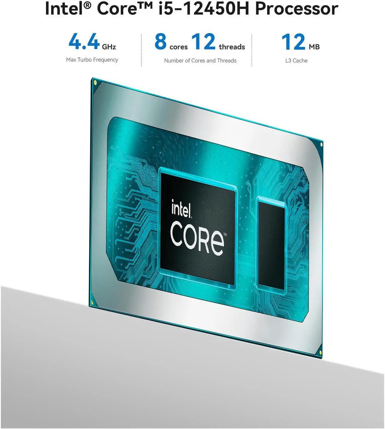 Alt view image 7 of 7 - Beelink Mini PC EQi12, Intel Core i5-12450H(up to 4.4GHz), RAM-24GB SSD-1TB, DDR5 5200MHz, WiFi6 Bluetooth5.2, Mini PC Gaming Office Home, HDMI PC Dark Blue