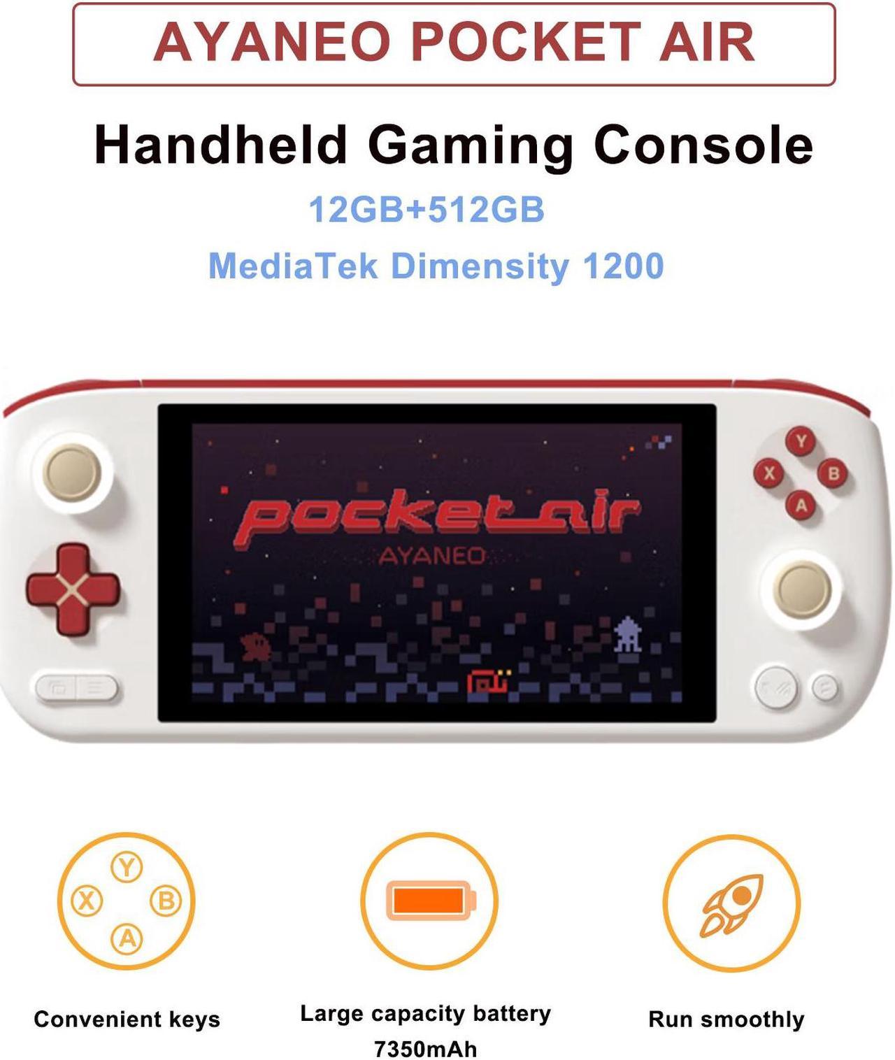 AYA NEO Pocket AIR Handheld Game Console Android 12,Retro Video Games 5.5" 1080P AMOLED Screen MediaTek Dimensity 1200(12GB+512GB)