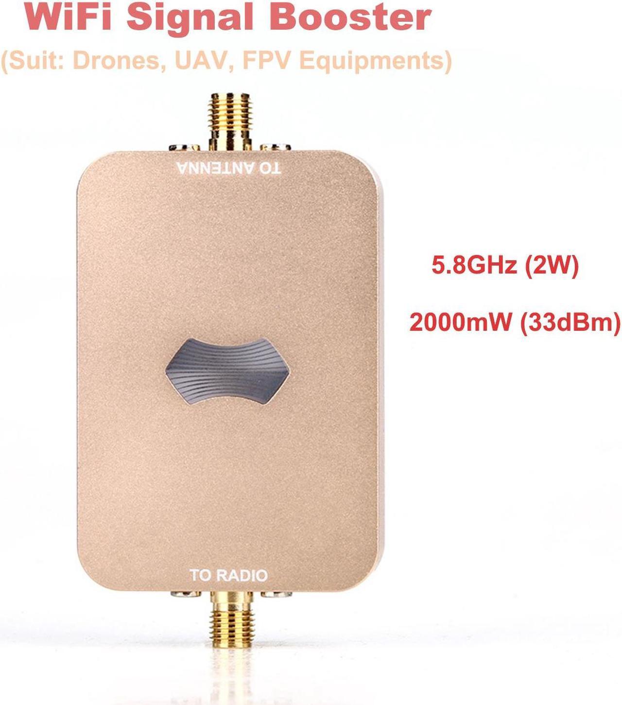 OEMGMINER 2000mW UAV WiFi Signal Booster 5.8GHz 33dBm Drones WiFi Signal Amplifier