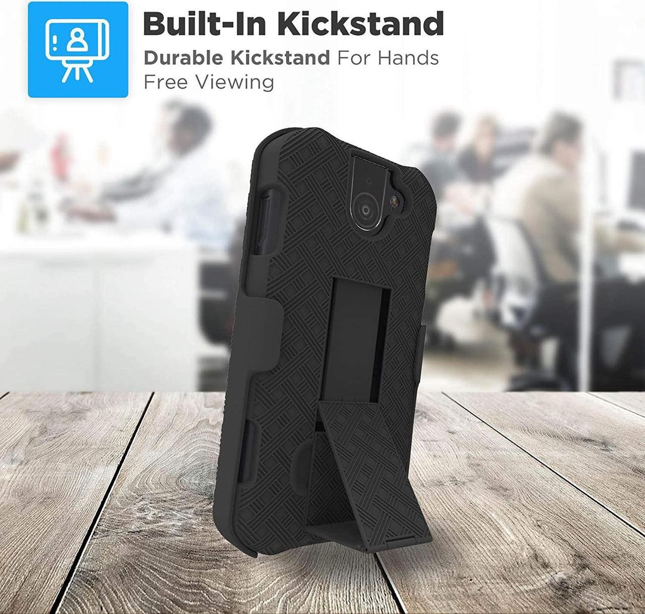Alt view image 4 of 5 - Kyocera Duraforce Pro 2 E6900 Shell Holster Combo Case