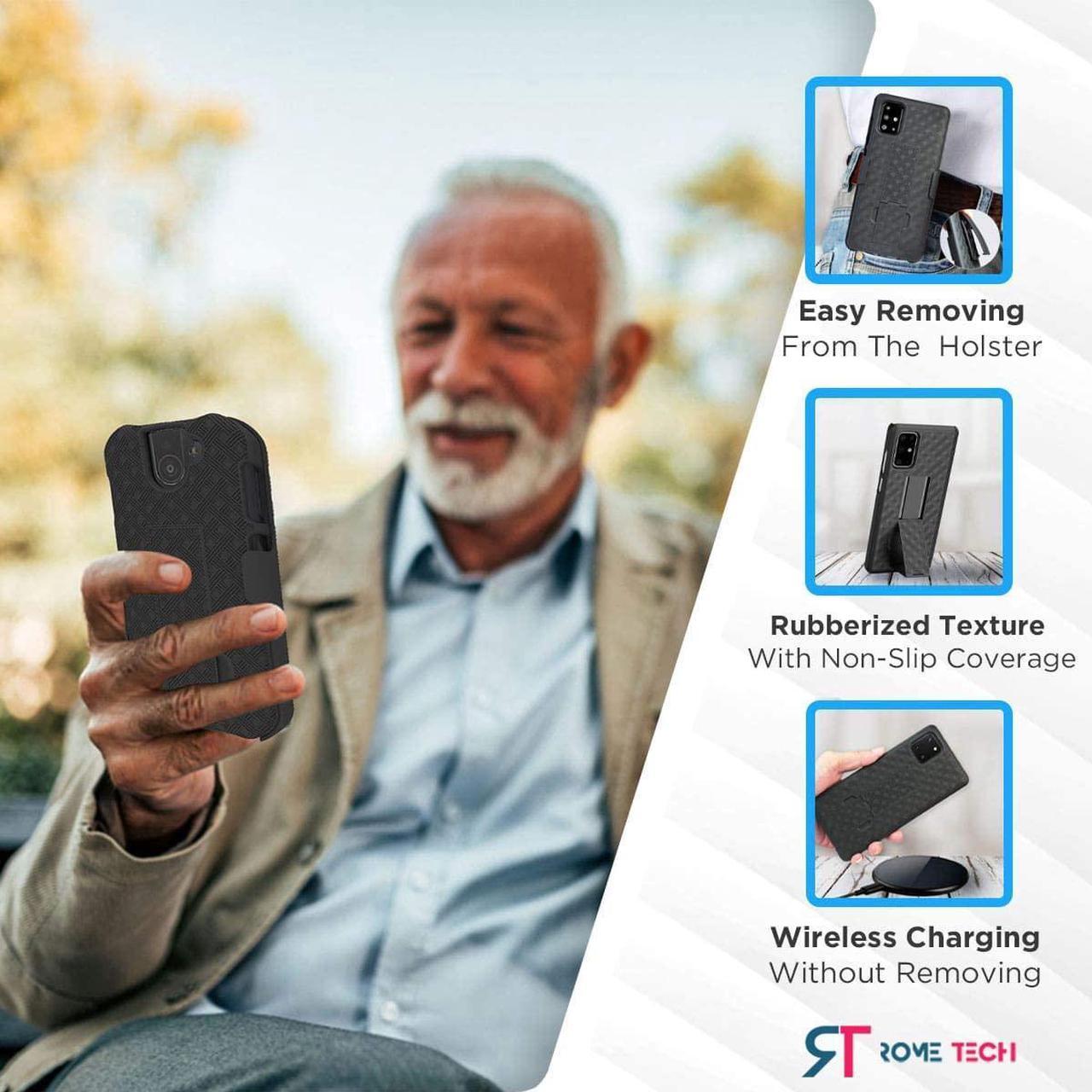 Alt view image 5 of 5 - Kyocera Duraforce Pro 2 E6900 Shell Holster Combo Case