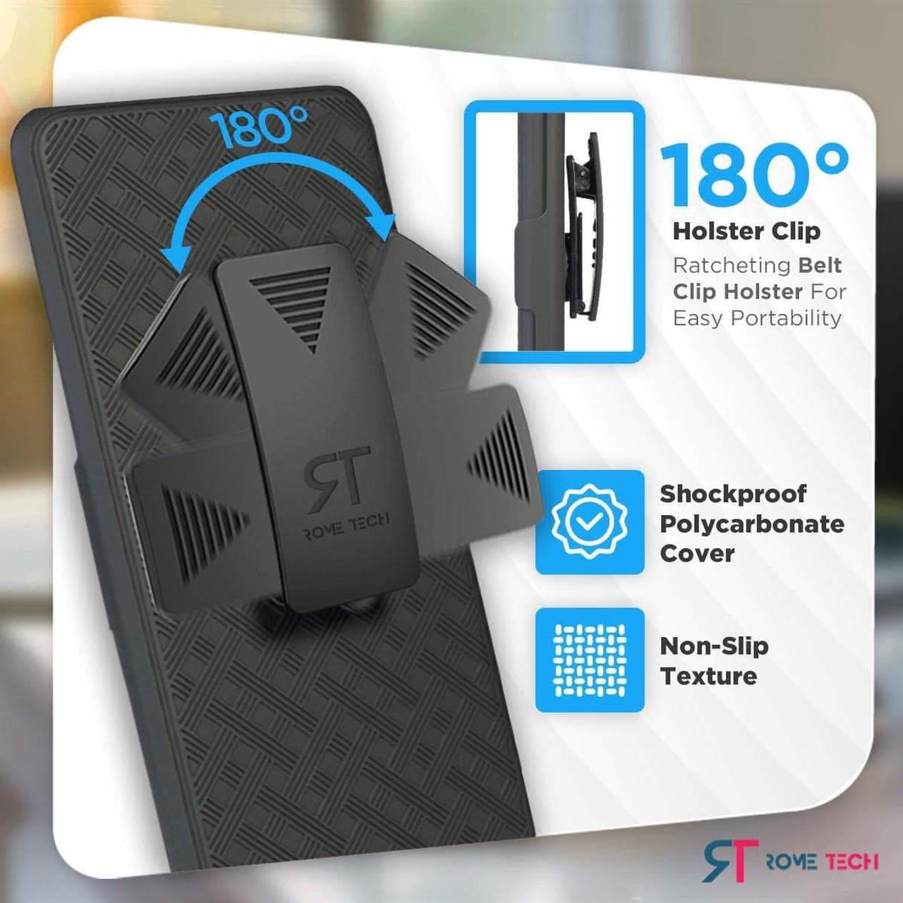 Alt view image 3 of 6 - Boost Mobile Celero 5G Shell Holster Combo Case