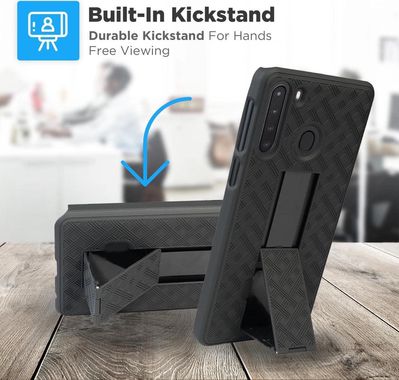 Alt view image 5 of 6 - Boost Mobile Celero 5G Shell Holster Combo Case