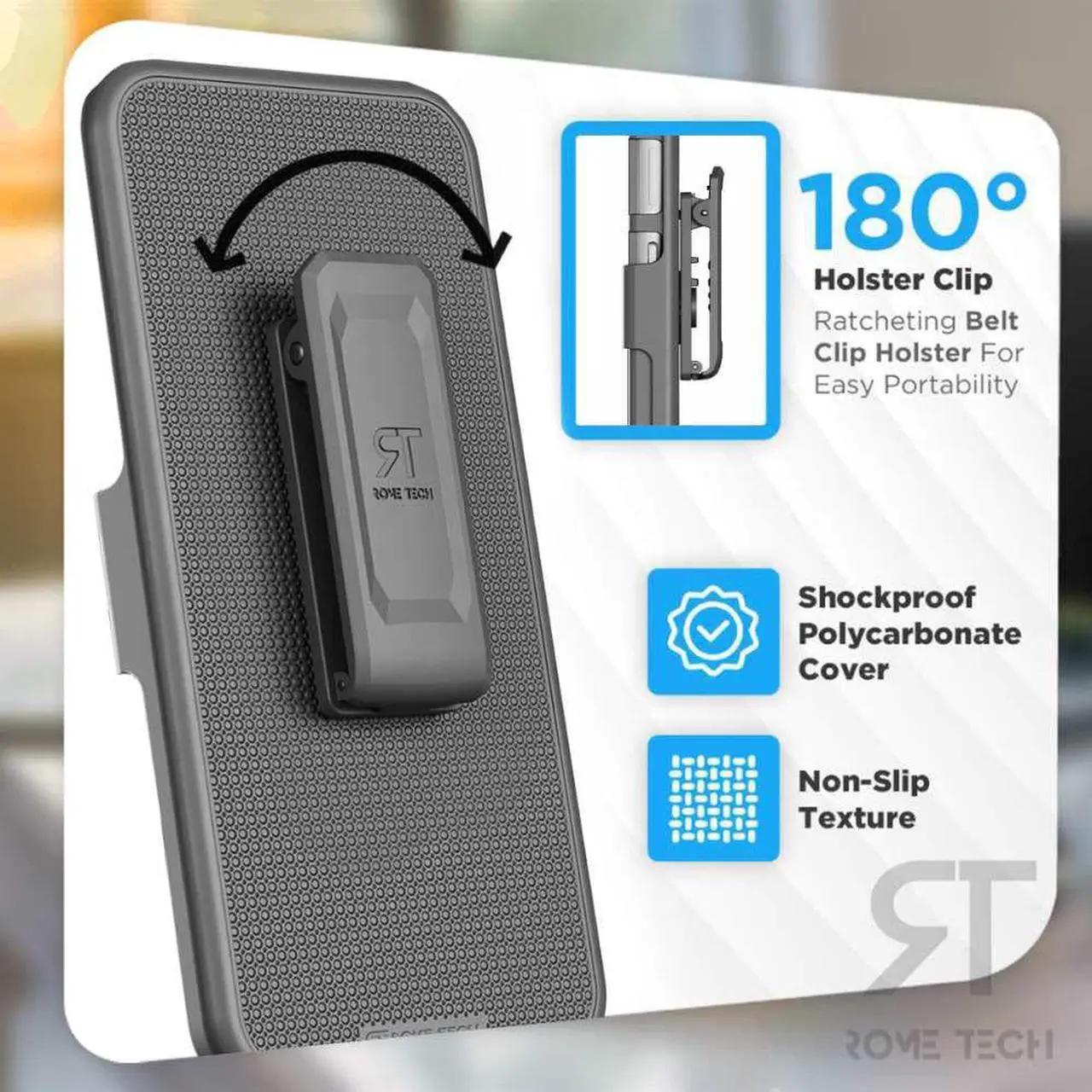 Alt view image 3 of 5 - Shell Holster Combo Case for Google Pixel 6a Camo Deer