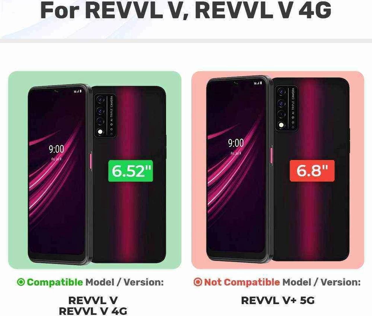 Alt view image 2 of 6 - T-Mobile Revvl V 4G 6.52" (2021) Rome Tech Dual-Layer Holster Case - Teal / Dark Green