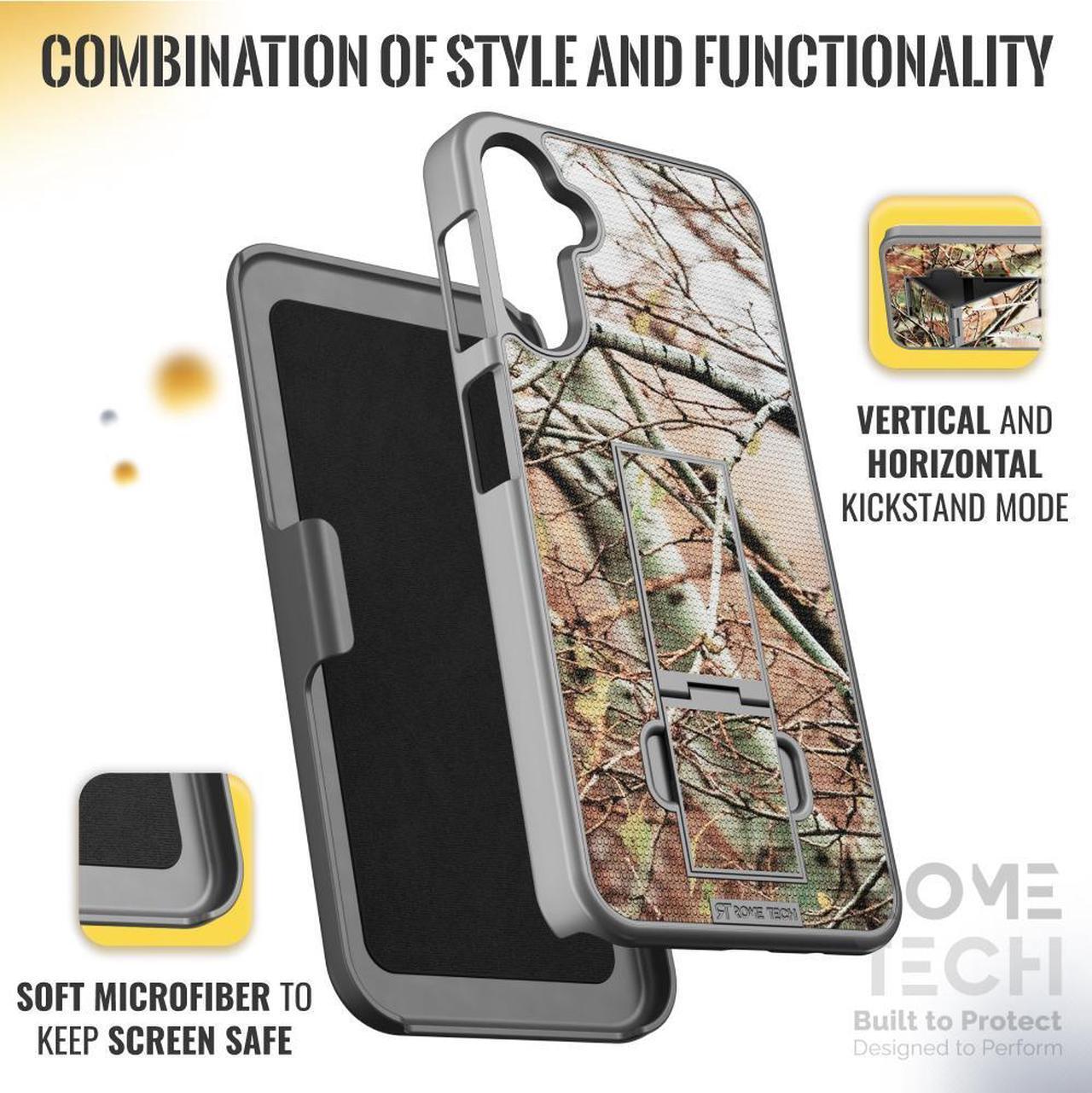 Alt view image 5 of 6 - Samsung Galaxy S23 Plus 6.5" (2022) Rome Tech Shell Holster Combo Case - Camo Tree