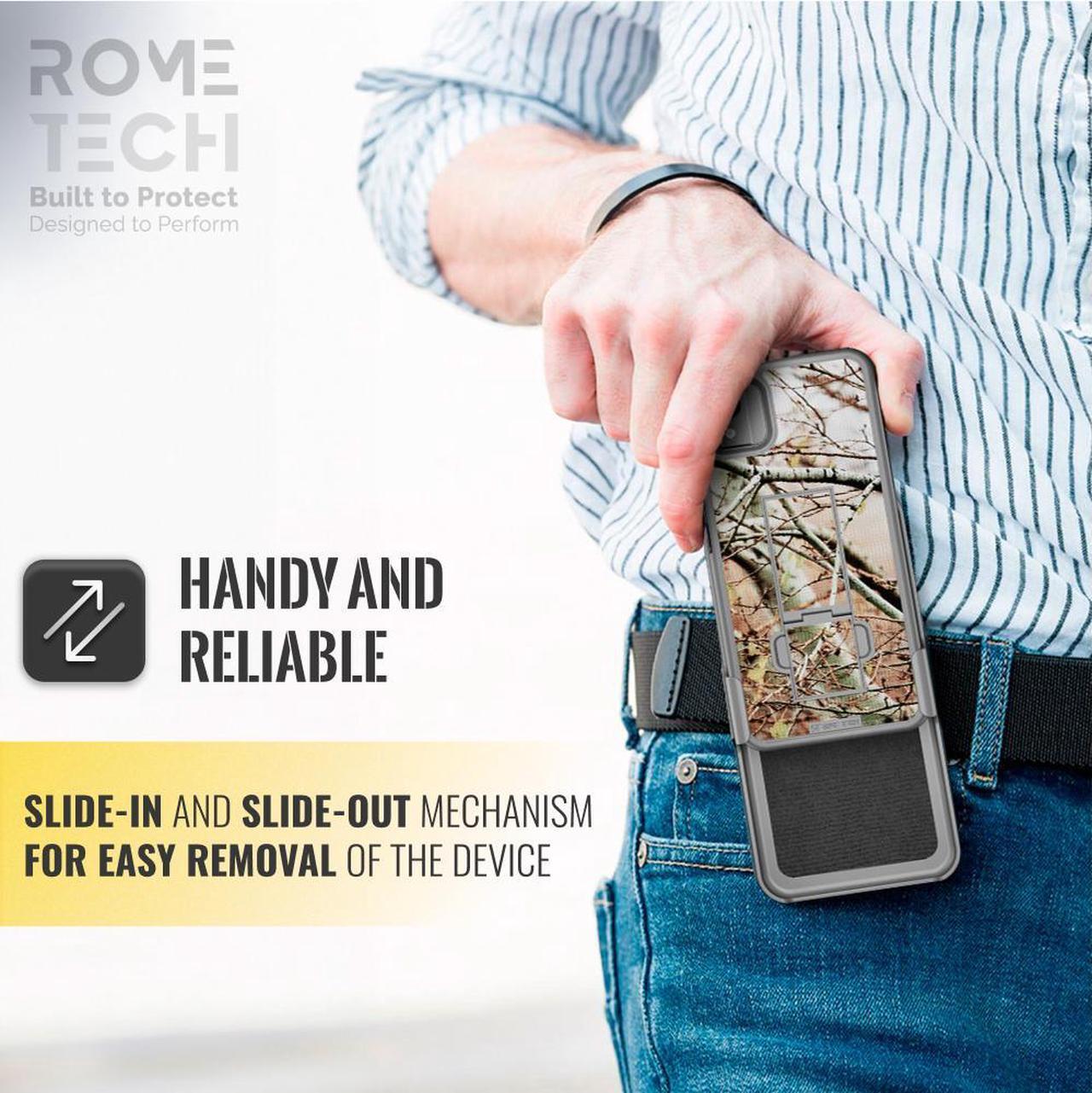 Alt view image 6 of 6 - Samsung Galaxy S23 Plus 6.5" (2022) Rome Tech Shell Holster Combo Case - Camo Tree