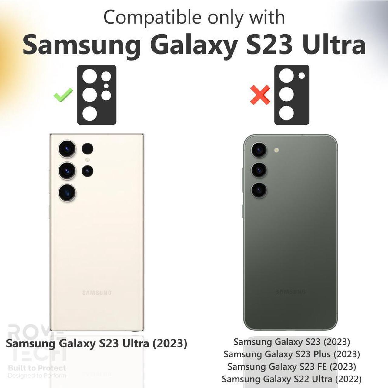 Alt view image 2 of 6 - Samsung Galaxy S23 Ultra 6.8" (2022) Rome Tech Clarity Case w/Magsafe - Black