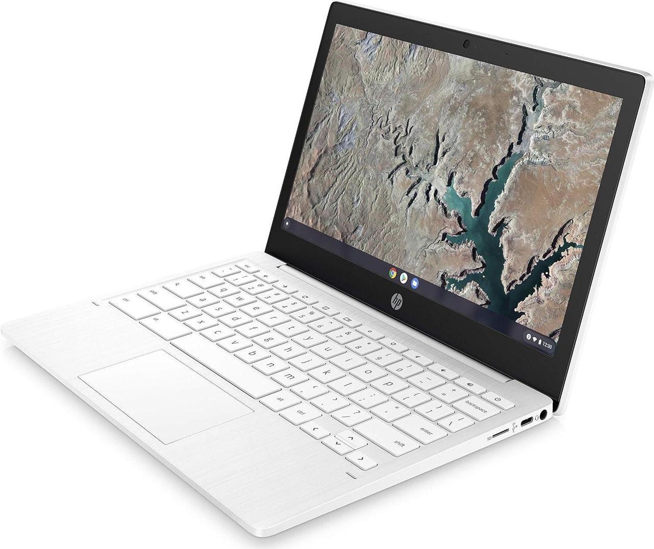 Alt view image 2 of 7 - HP Chromebook 11A-NA0021NR, 11.6" HD MediaTek MT8183 4GB RAM 32GB eMMC SnowWhite