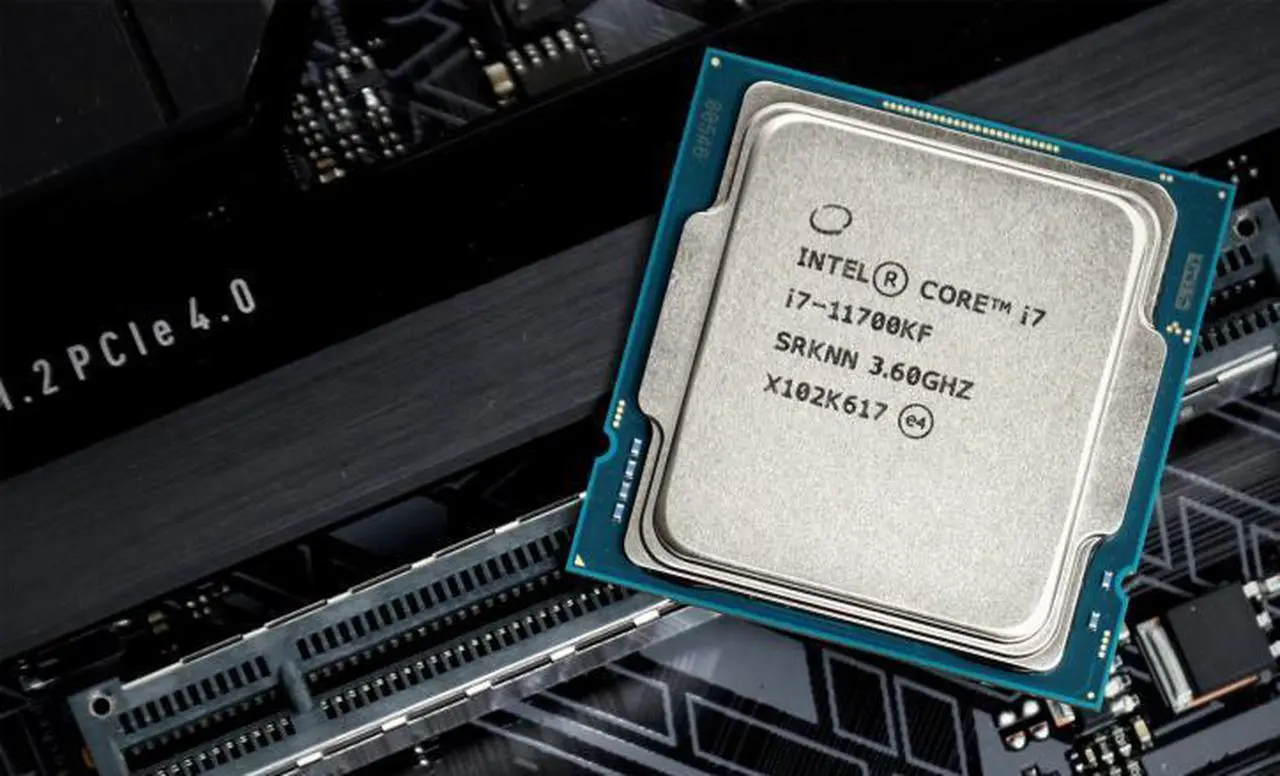 Alt view image 6 of 9 - Intel Core i7 Gen 11 I7-11700KF 4.90 GHz Rocket Lake SRKNN FCLGA1200 CPU