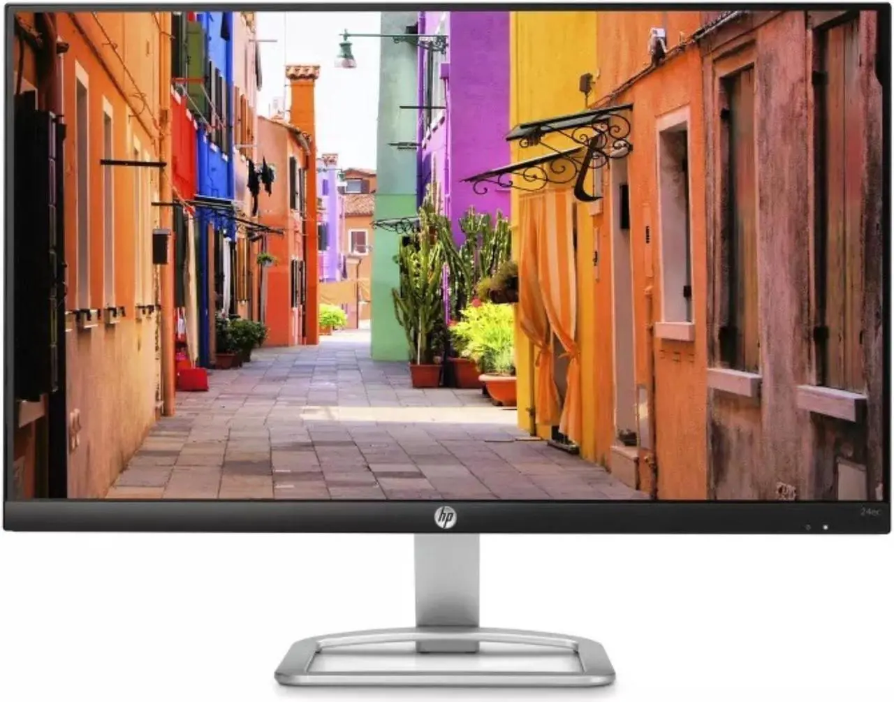 Alt view image 2 of 9 - HP 24EC 23.8" Full HD 1920 x 1080 60Hz VGA HDMI Edge-to-Edge Screen LED Backlit IPS LCD Monitor 1LU21AA