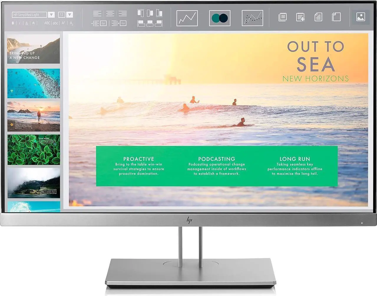 Alt view image 15 of 20 - HP EliteDisplay E233 23" FHD IPS w/LED Monitor - 16:9 - 5 ms - 1920 x 1080 - 250 Nit - 5,000,000:1 - HDMI, VGA, DisplayPort
