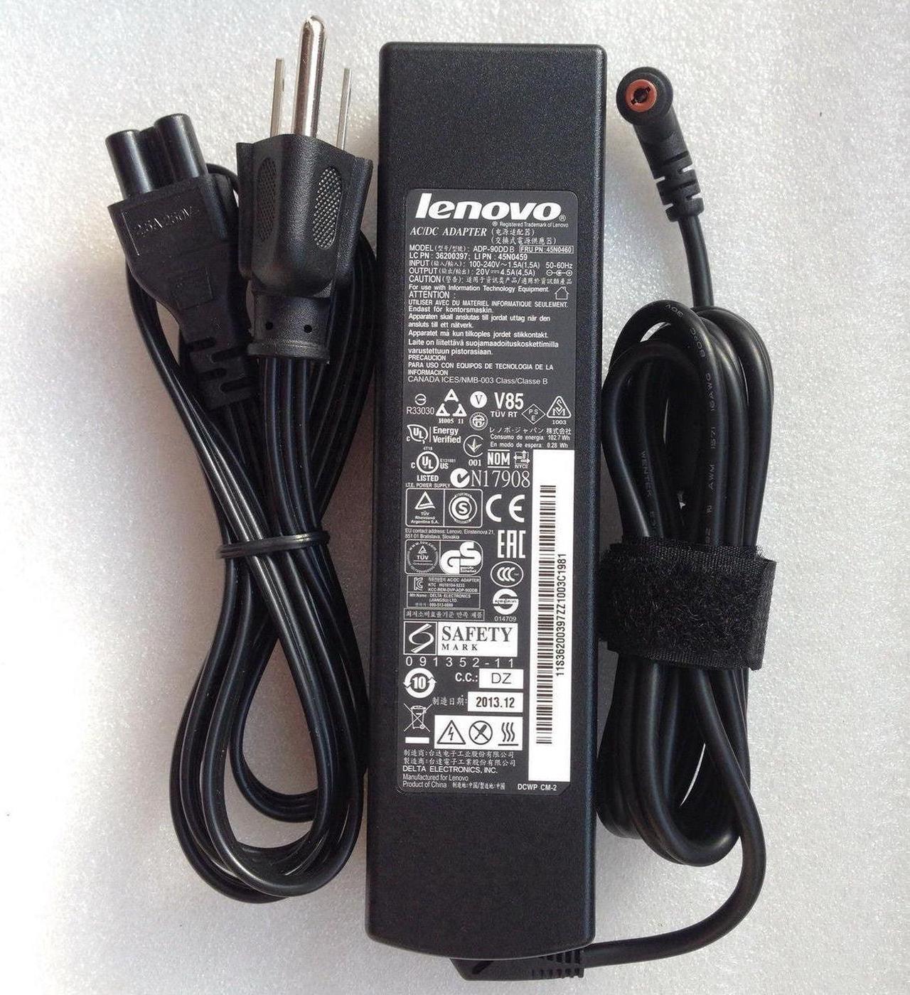 New Genuine Lenovo E46 E47 E49 E49A E49AL E49G E49L E46A E47A Slim AC Adapter Charger 90W