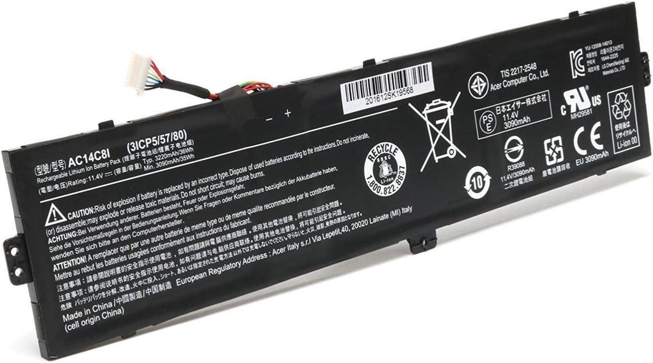 New Genuine Acer Aspire AC14C8I KT.0030G.007 3ICP5/57/80 Battery 36Wh