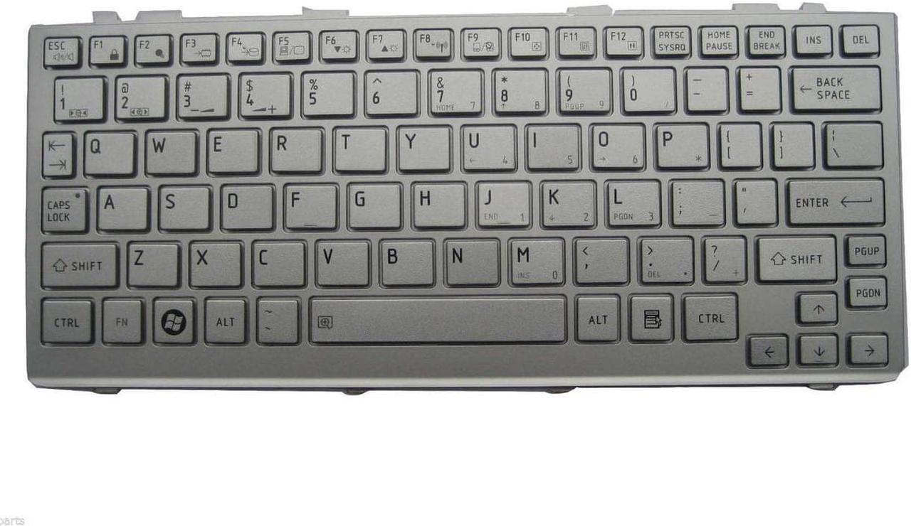 New Toshiba Mini NB200 NB205 NB250 NB255 NB500 NB505 Silver Keyboard NSK-TJ001