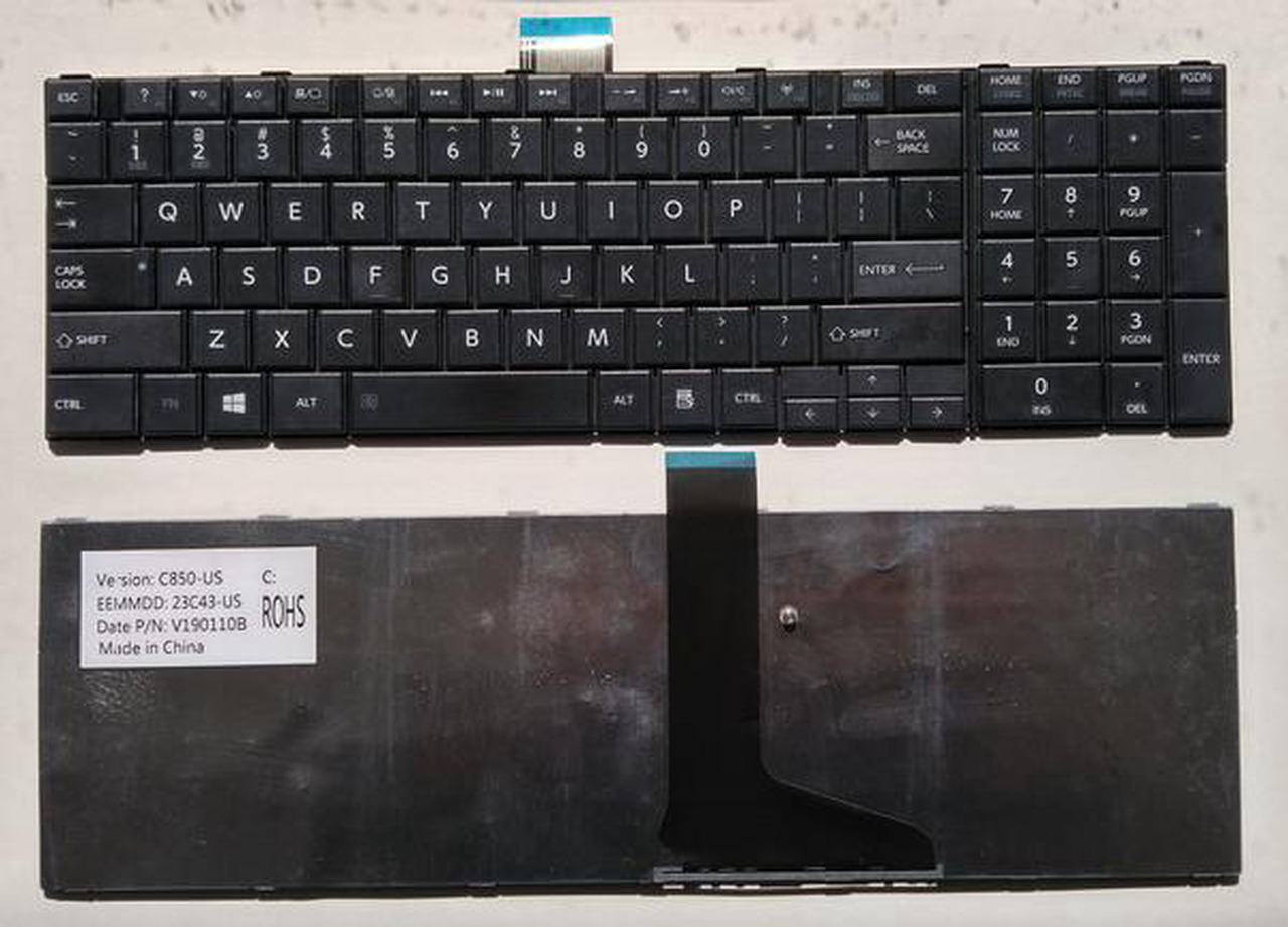 thumbnail interactive-video image 1 of Replacement Keyboard For Toshiba Satellite S855/S875/L950 Series – Black 1 of 6