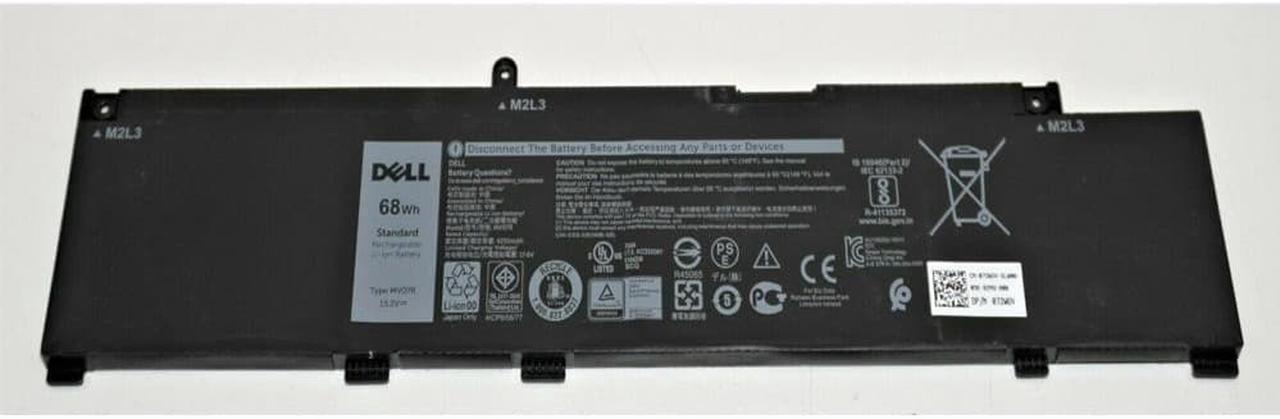 Main image of New Genuine Dell MV07R 0MV07R JJRRD 0JJRRD 72WGV W5W19 Battery 68Wh