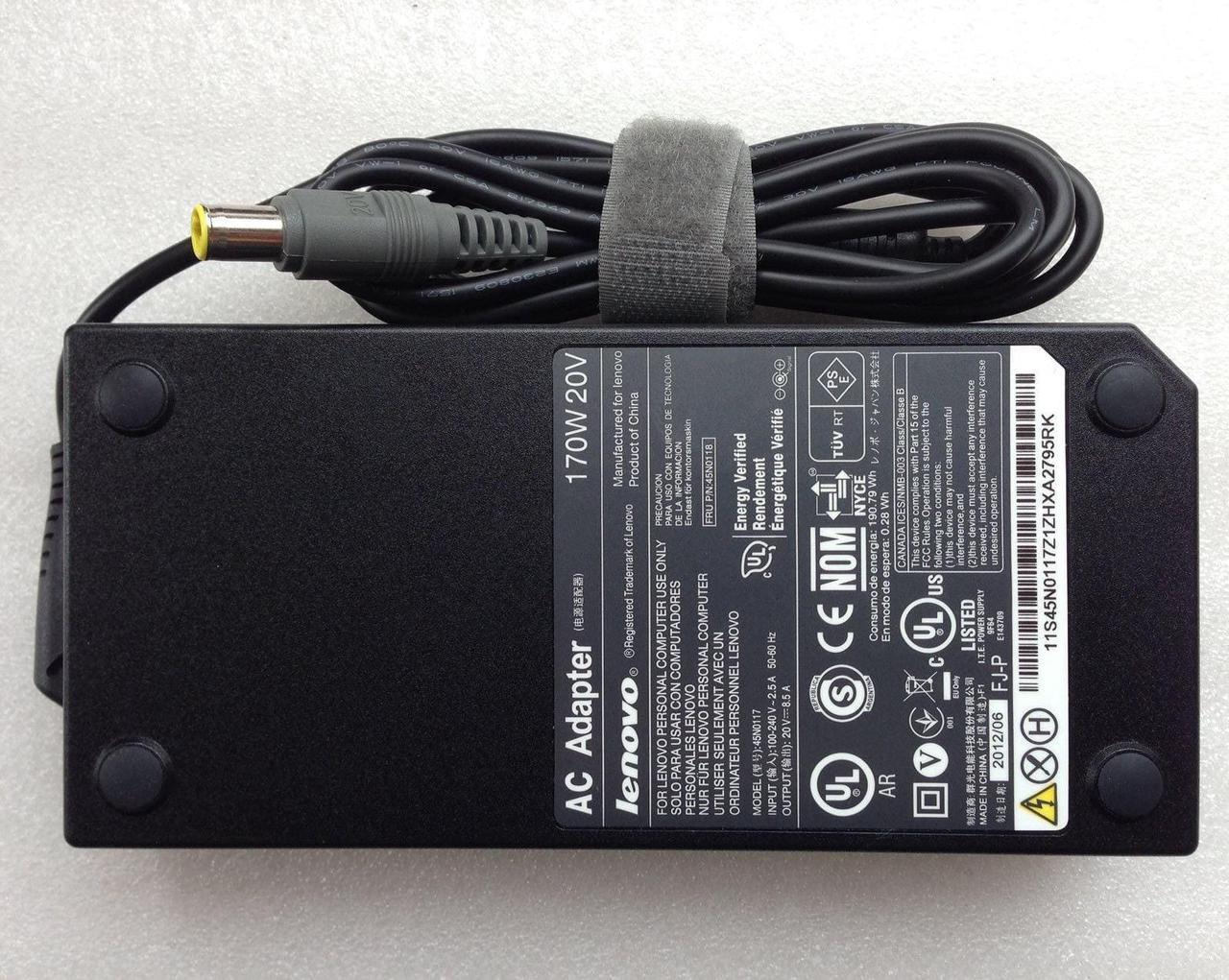 New Genuine Lenovo 0A36232 0A36231 45N0113 45N0116 0A36234 0A36233 45N0112 0A36242 0A36241 AC Adapter Charger 170W